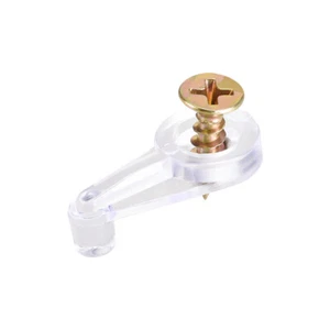 50 Set Glass Retainer Clips Kit 1inch Cabinet Glass Door Clip Holder with Screws - Picture 1 of 6