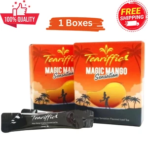 Teariffic Magic Mango Sensation Sessuale Uomo Erba Energia Caffè 1 Scatola (12 Bustine) - Foto 1 di 9