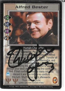 babylon 5 ccg embossed black ink autograph walter koenig - Picture 1 of 1