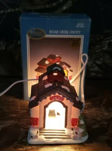Vtg 1996 Dickens Porcelain Sugar Creek County Christmas Village 1842 House G2 - Picture 1 of 7