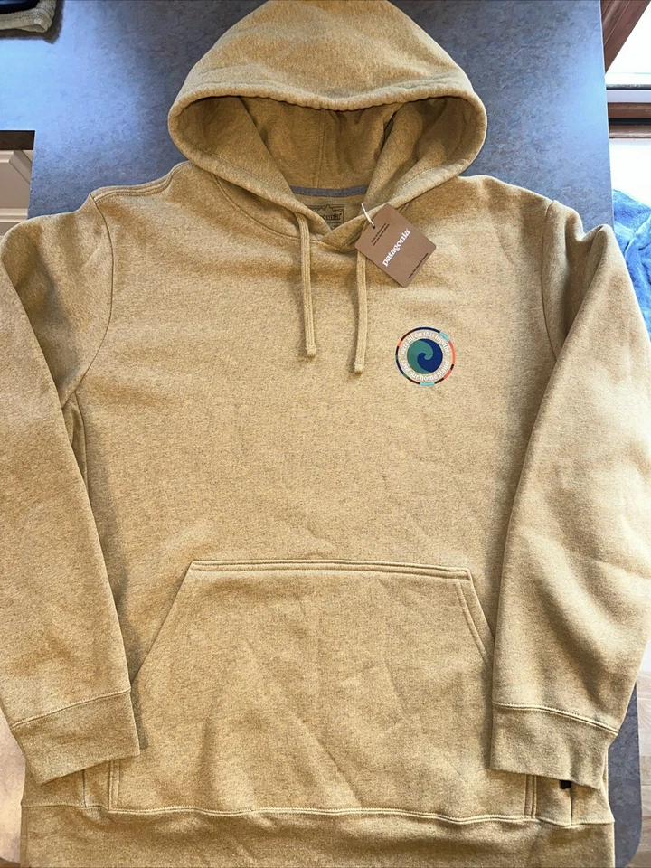 Patagonia Men's Unity Fitz Uprisal Hoodie Men L Wmn XL SAVE OUR PLANET Gold