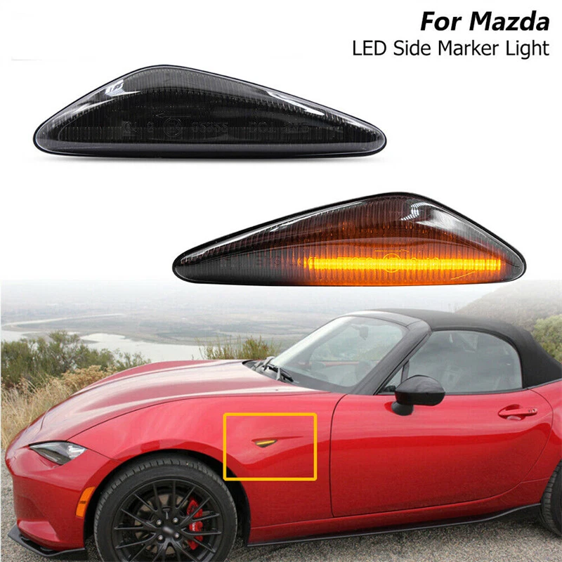 2x Luz de señal de giro LED ahumada secuencial para Mazda MX-5 ND 2016-up Foto 1 de 4