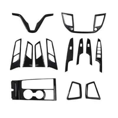 Pegatinas de ventilación de aire de engranaje interior de fibra de carbono ABS para Hyundai Tucson 2015-2018 Foto 1 de 4