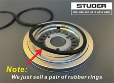 ð
2X STUDER Adapte Rubber Ring Reel to Reel Tape Recorders A80 A812 A816 A820