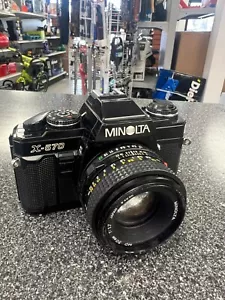 Minolta X-570 35mm Film Camera w/Minolta 50mm 1.7 Lens - Picture 1 of 4