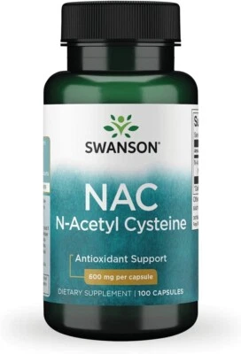 NAC N-acetil cisteína 600 mg 100 cápsulas desintoxicación hepática apoyo antioxidante inmune NUEVO Foto 1 de 4