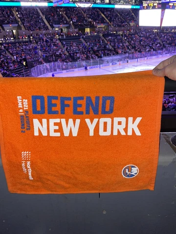 New York Islanders "Defend NY" Second Round 2021 Playoff Game 4 Rally Towel 6/5 Cover