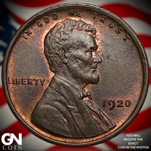 1920 P Lincoln Cent Wheat Penny  Q7759 Cover