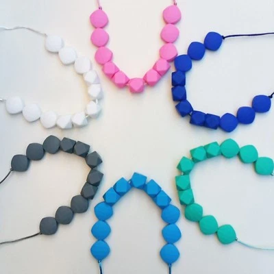 Silicone Teething Necklace for Mum that Baby can Chew Jewellery Pendant  - image 1 of 2