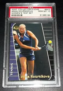 PSA 10 Gema Como Nuevo Rc Anna Kournikova 2000 Collector's Edge #AK3 Juego de Prueba - Imagen 1 de 3