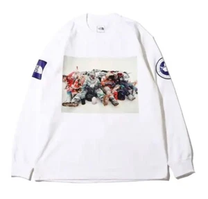 T-shirt manica lunga THE NORTH FACE Trans Antartide NT82230 bianca taglia M nuova - Foto 1 di 13