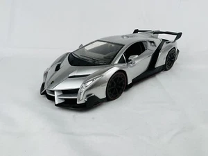 Jada 1:24 Lamborghini Veneno Diecast Car Silver sin caja - Imagen 1 de 10