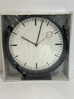 Relógio de parede Ikea BISSING dupla face preto 404.542.87 NOVO - Leia Desc. - Imagem 1 de 4