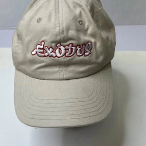 Bob Marley Exodus Hat Adjustable Embroidered Beige - Picture 1 of 8
