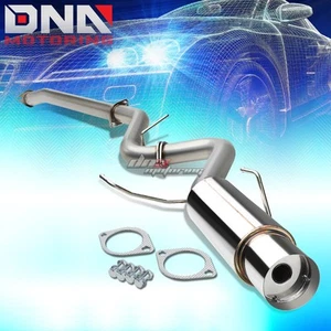 FOR 15-20 WRX STI GJ/GP/VA 4.5"ROUND TIP STAINLESS PERFORMANCE CATBACK EXHAUST - Picture 1 of 10