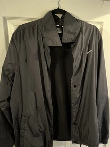 Nike SB Para Hombre Escudo Grande Cortavientos Entrenadores Chaqueta Malla Forrada Botón a Presión - Imagen 1 de 10