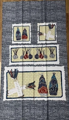 Japan Noren Goodwill Noren Japanese-style vegetable design 82cm x 147cm Made in - Image 1 of 4