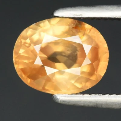 💎 Circón amarillo natural ovalado de 1,41 quilates 7x5,5 mm - sin calefacción, piedras preciosas de Tanzania Foto 1 de 4