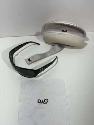 Gafas de sol Dolce & Gabbana D&G 3009 621/71 verde tortuga cuadradas con estuche y tela Foto 1 de 4