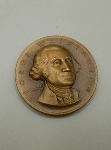 GEORGE WASHINGTON HIGH RELIEF BRONZE MEDAL ,MEDALIC ART COMPANY NEW YORK - Picture 1 of 2