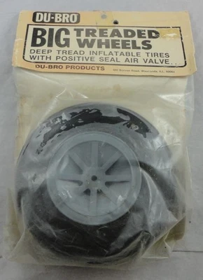 Du-Bro DuBro 5 1/2"" Diameter Inflatable Airplane Deep Tread Big Wheel DUB550TV - Image 1 of 2