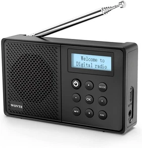 DAB Radio Tragbares WOVTE DAB+ Digitalradio Wiederaufladbares UKW Radio - Bild 1 von 5
