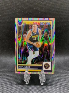 23-24 Panini NBA Hoop Premium Stock Silver Ray Wave #1 Nikola Jokic - Picture 1 of 2
