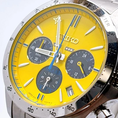 精工 Doctor 黄色 8T63 01E0 限量版手表 20 周年 — 第 1/4 张图片