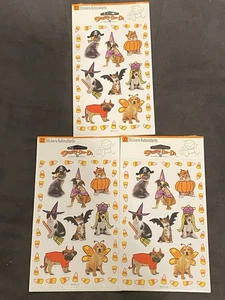 American Greetings Halloween Pegatinas Perro Gato Disfraz Lote 3 Paquetes de 32 NUEVO - Imagen 1 de 3