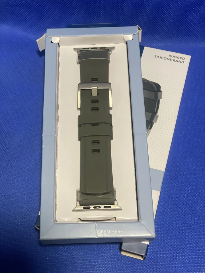 Correa de silicona resistente Insignia para Apple Watch 44/45/46/49 mm - verde oliva Foto 1 de 1