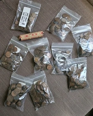 Centavos Lincoln de cobre ordenados por año sin buscar 1979 50 C rollos Fv  Foto 1 de 2