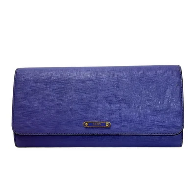 Auténtica billetera FENDI Crayons 8M0365 de cuero púrpura - otro estilo Foto 1 de 4