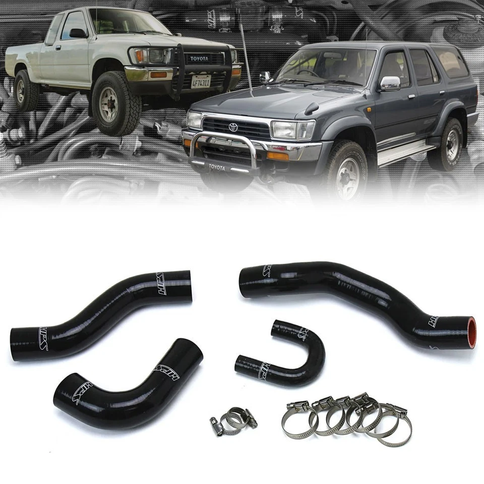 HPS черный 3-слойный силиконовый радиатор шланг набор для 89-95 4Runner/звукосниматель 22RE NT EFI - Изображение 1 из 1