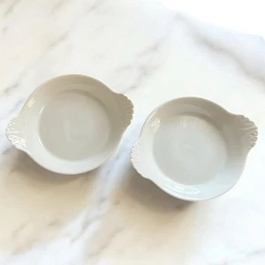 Juego de 2 platos para hornear blancos Apilco Porcelain Au Gratin #5 - Imagen 1 de 9