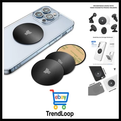 Metallplatte für Magnete 4 runde, Magnetplatte Selbstklebend mit einem 3M-Kle... - Bild 1 von 4