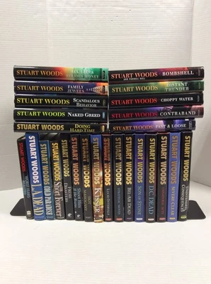 STUART WOODS Lot of 26 HC Stone Barrington Books - Image 1 of 4