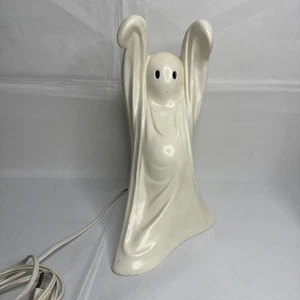 Vintage 1970's Ceramic Halloween Ghost Decoration Pot Belly Ghost - Picture 1 of 14