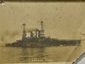 1910 United States Navy Photograph Of The USS South Carolina Dreadnought At Sea - Picture 1 of 5