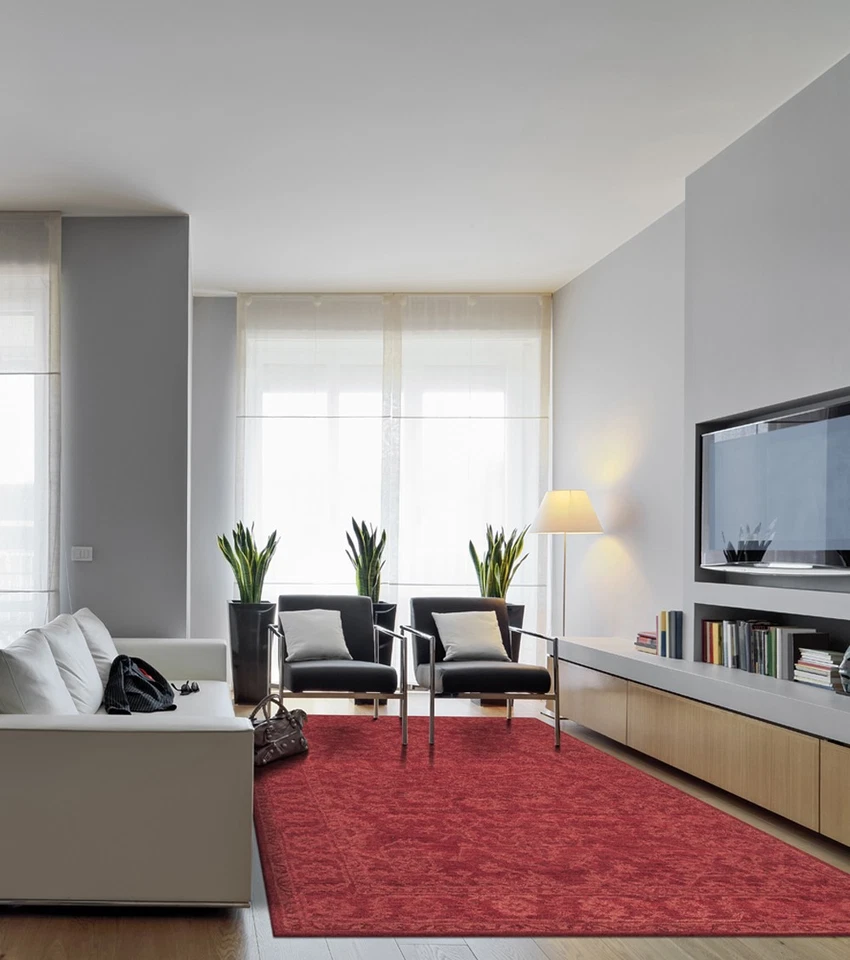 Alfombra floral con bordes de pétalos rojos Dalyn 5x7 KB4 - abril 5' x 7' 6" Foto 1 de 1