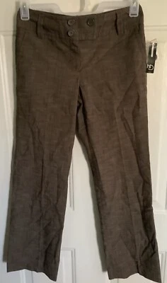 Pantalones para mujer New Directions tejidos 4 Petite marrón chocolate NUEVO con etiqueta Foto 1 de 4