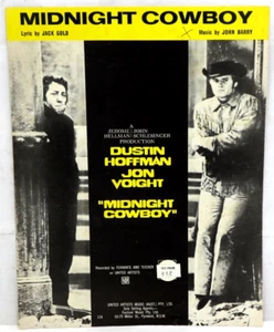 Midnight Cowboy Sheet Music Piano/Guitar/Vocals Vintage 1965 - Bild 1 von 6