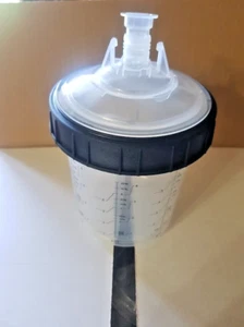 Scatola SET 50 TAZZE Usa e Getta 600 ml VERNICE CARROZZERIA Per AEROGRAFO + RIG - Imagen 1 de 5