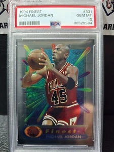1994 Topps Finest MICHAEL JORDAN #331 PSA 10 GEM MINT - Picture 1 of 2