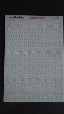 Spellbinders M-Bossabilities Reversible Embossing Folder Flower Fun EL008 - Image 1 of 2