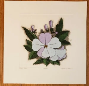 Dan Mitra "Night Shade" Signed and Hand Colored Etching Limited Edition 268/350 - Picture 1 of 5