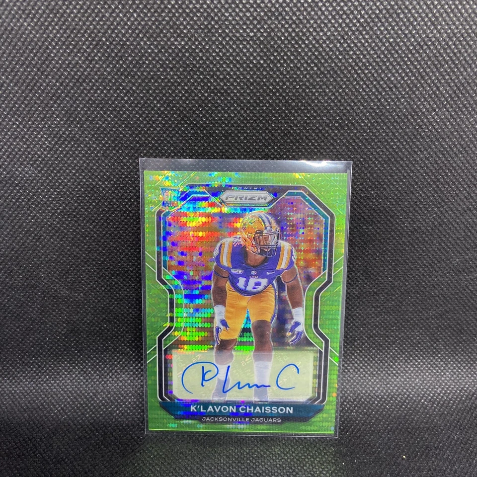 K'Lavon Chaisson Green Pulsar Autograph #352 2020 Panini Prizm Football Rookie - Image 1 of 2