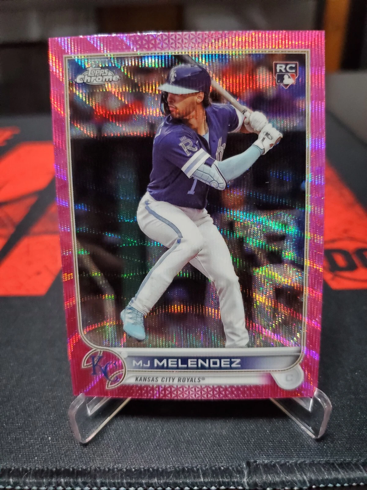 2022 Topps Chrome Update Pink Wave Refractor MJ Melendez #USC38 Rookie RC