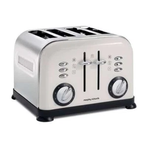 Morphy Richards Accents 4 Slice Toaster White 1800W Stainless Steel 44037 GRADED - Picture 1 of 1