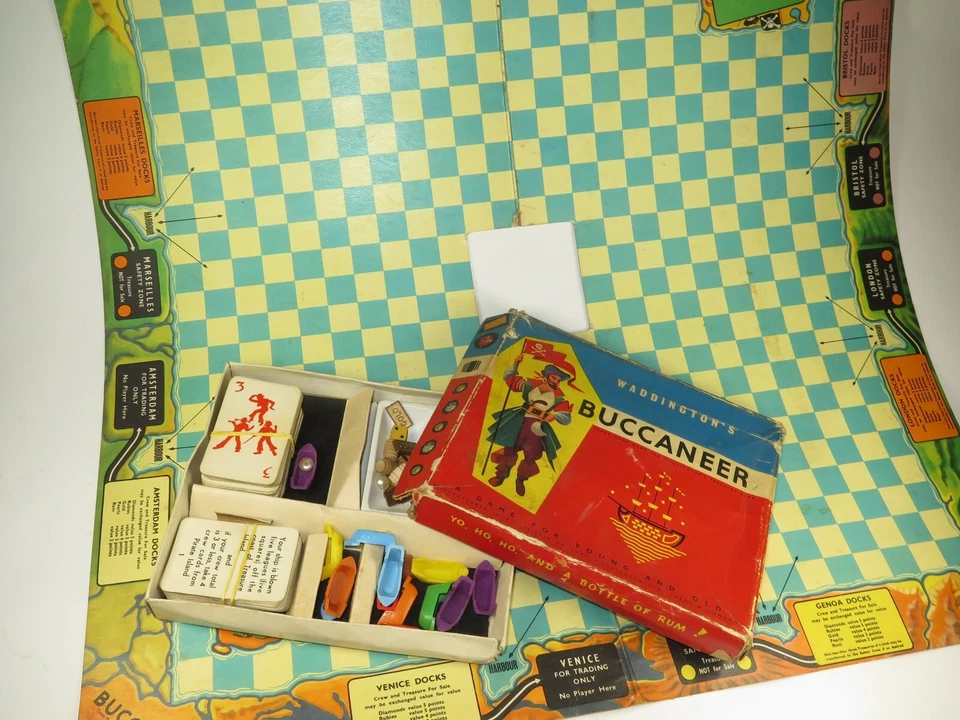 REPLACEMENT PLAYING PIECES Vintage Waddington's Board Game BUCCANEER 1950s - Image 1 of 1