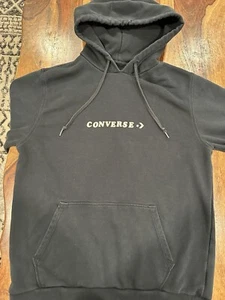 Converse Black Art Graphic Hoodie Size Large - Picture 1 of 6